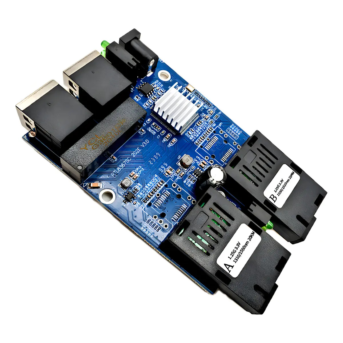 Switch Rede Metro Giga Gigabit 1000mb Gbic A B-2p Rj45