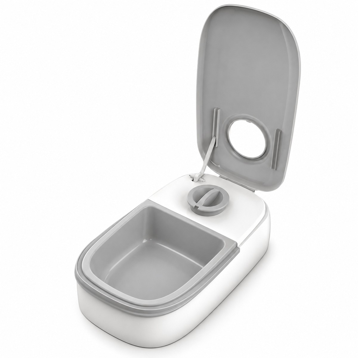 Comedouro Automático 350 ml com Temporizador para Cães e Gatos Branco — foto 1